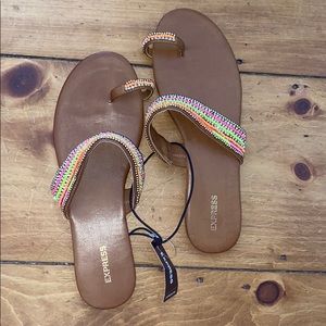 Express beaded sandals